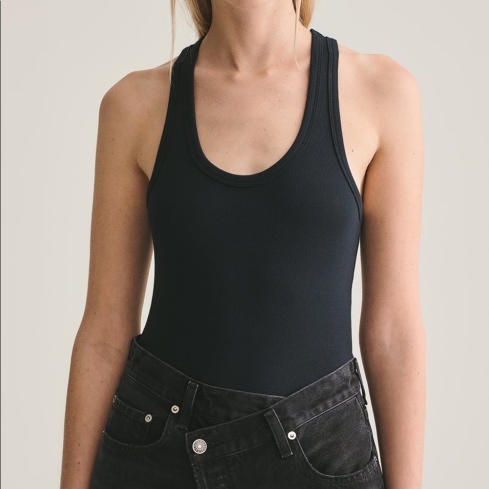 Black agolde bodysuit